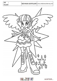 Equestria-girls boyama sayfaları